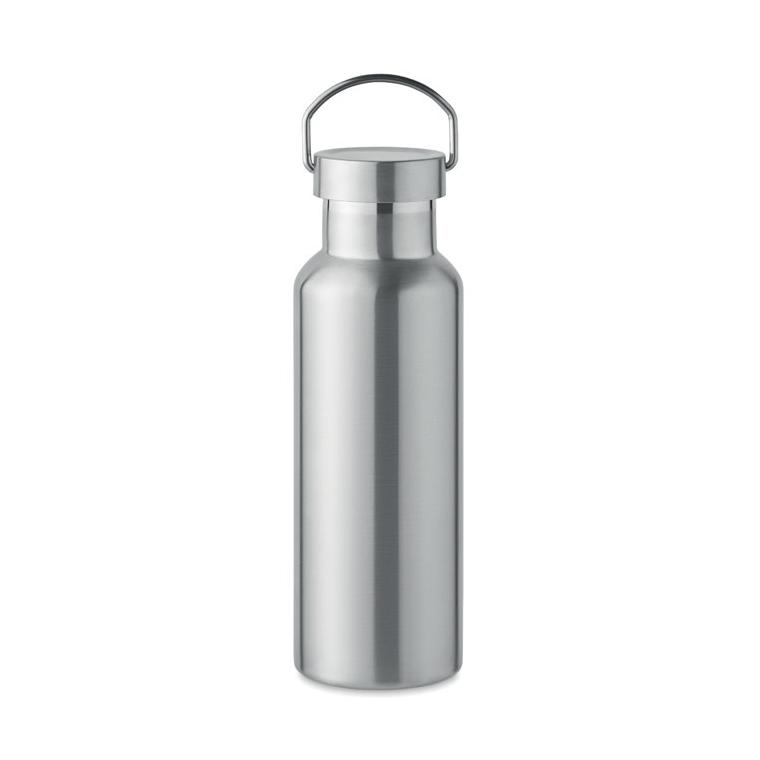 Sticlă cu perete dublu 500 ml FLORENCE Argintiu mat