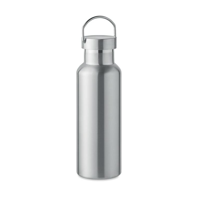 Sticlă cu perete dublu 500 ml FLORENCE Argintiu mat