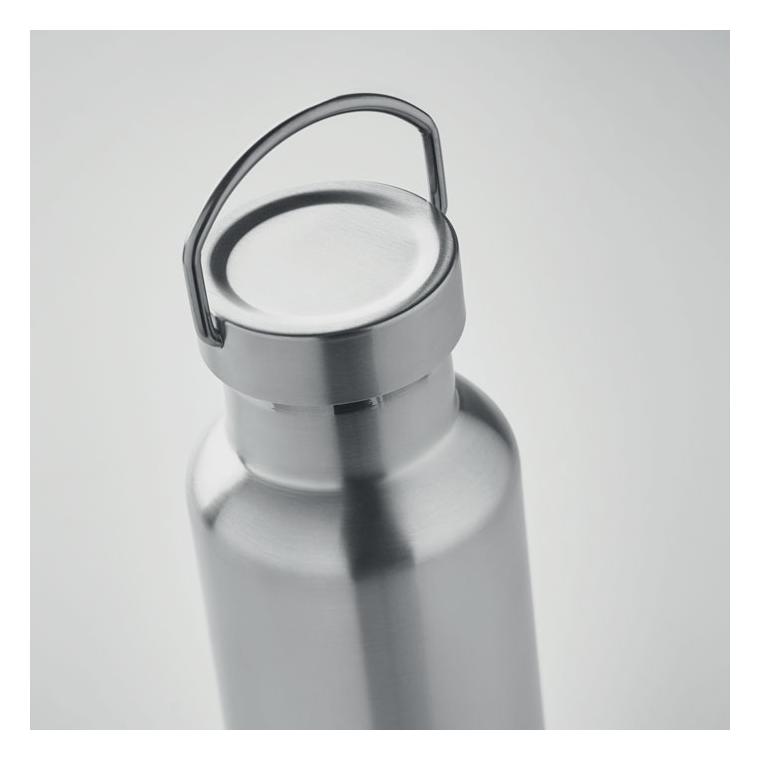 Sticlă cu perete dublu 500 ml FLORENCE Argintiu mat