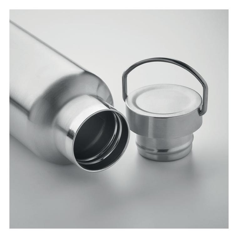 Sticlă cu perete dublu 500 ml FLORENCE Argintiu mat