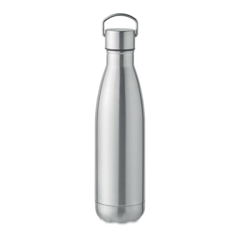 Sticlă cu perete dublu 500 ml MANOA Argintiu mat