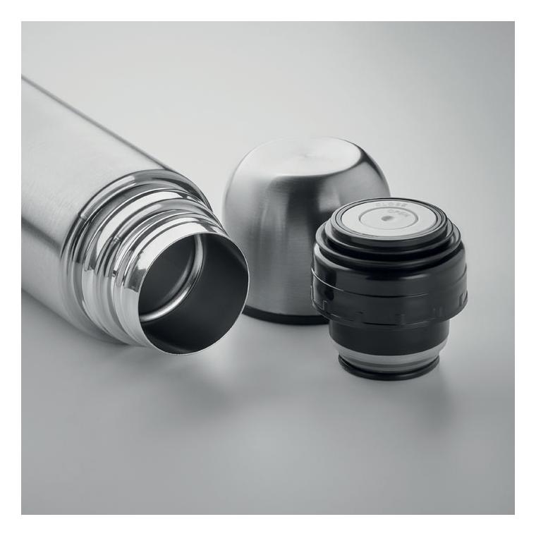 Sticlă cu perete dublu 500 ml MAHUA Argintiu mat