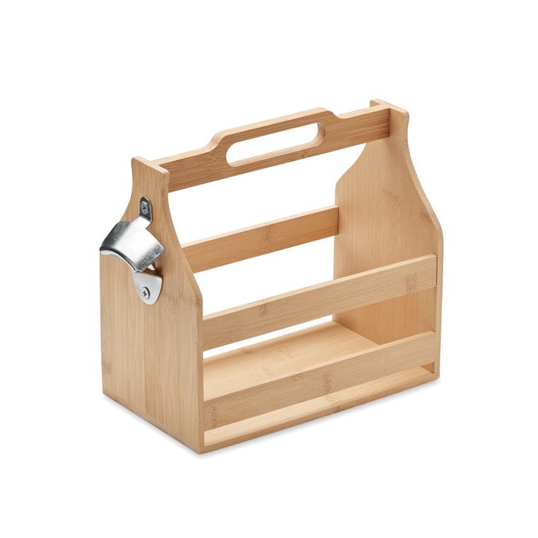 Lădiță pentru 6 beri din bambus CABAS Natur