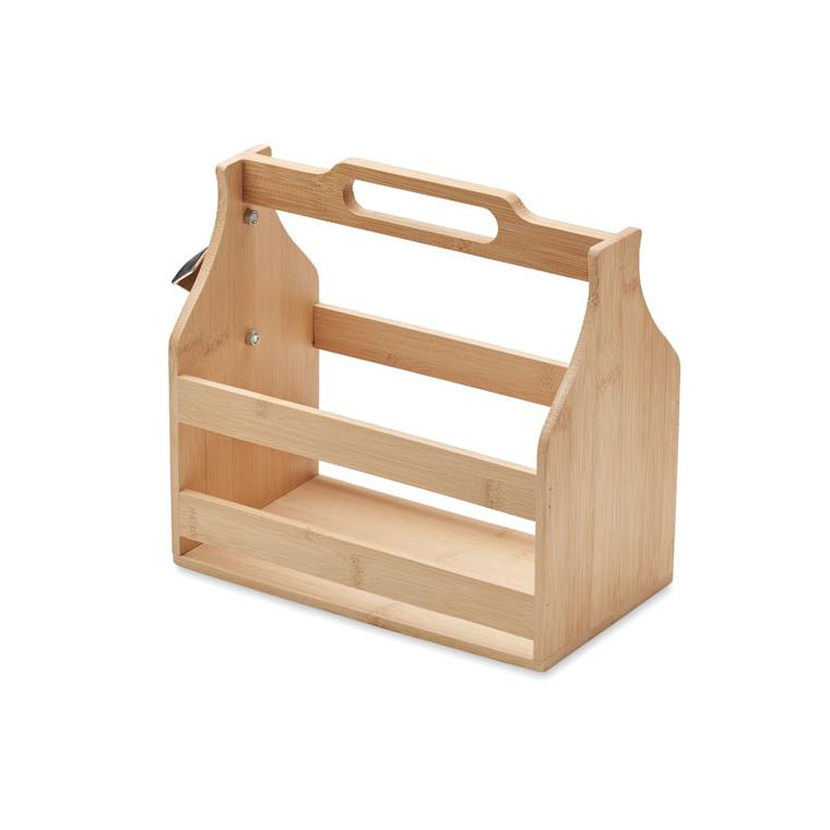 Lădiță pentru 6 beri din bambus CABAS Natur