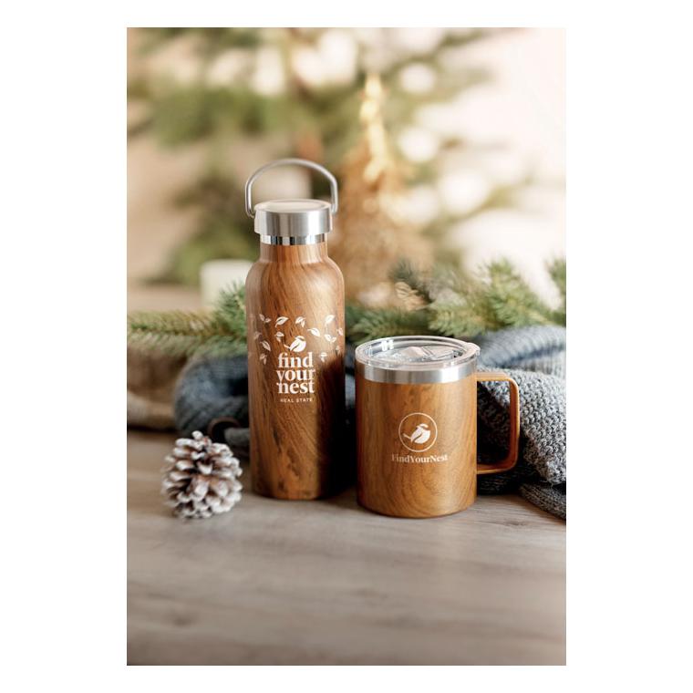 Sticlă cu perete dublu 500 ml NAMIB BOTTLE Maro