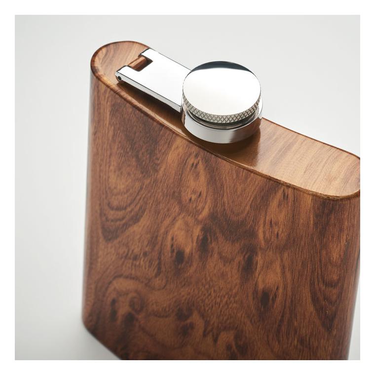 Sticlă subțire de buzunar 190 m NAMIB FLASK Maro