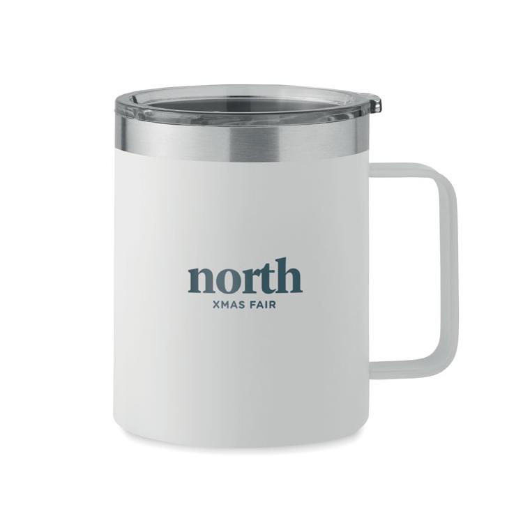 Cană cu perete dublu 300 ml INARI Alb