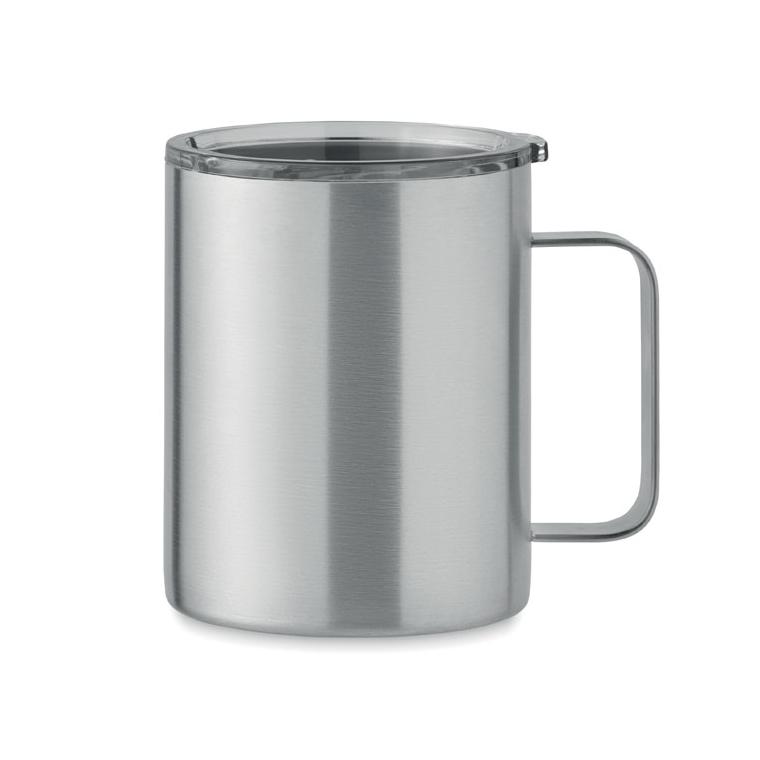 Cană cu perete dublu 300 ml INARI Argintiu mat