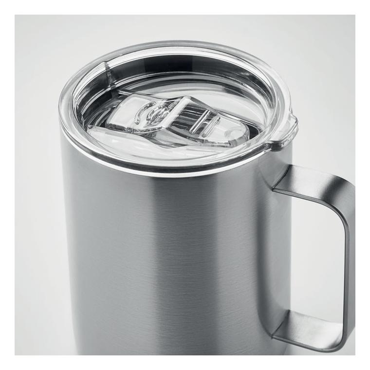 Cană cu perete dublu 300 ml INARI Argintiu mat