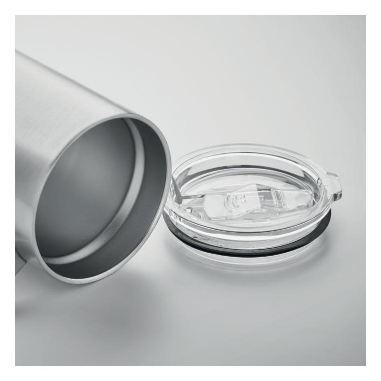 Cană cu perete dublu 300 ml INARI Argintiu mat