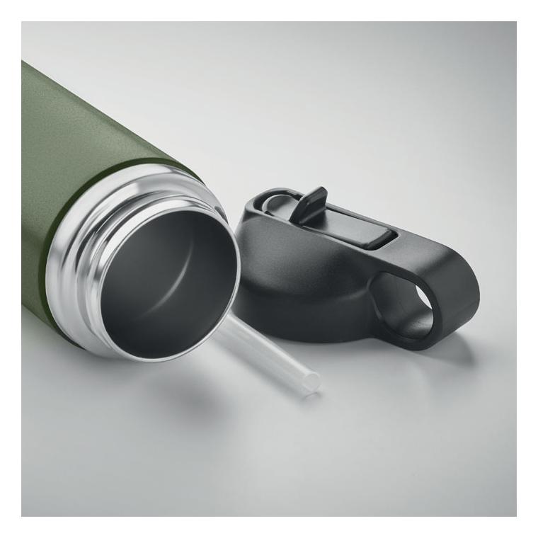 Sticlă cu perete dublu 500 ml IVALO Verde Inchis