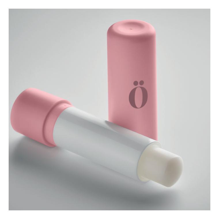 Balsam de buze vegan în ABS reciclat VEGAN GLOSS Roz