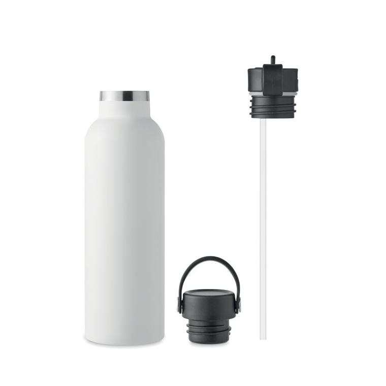 Sticlă cu perete dublu 700 ml BOALI Alb