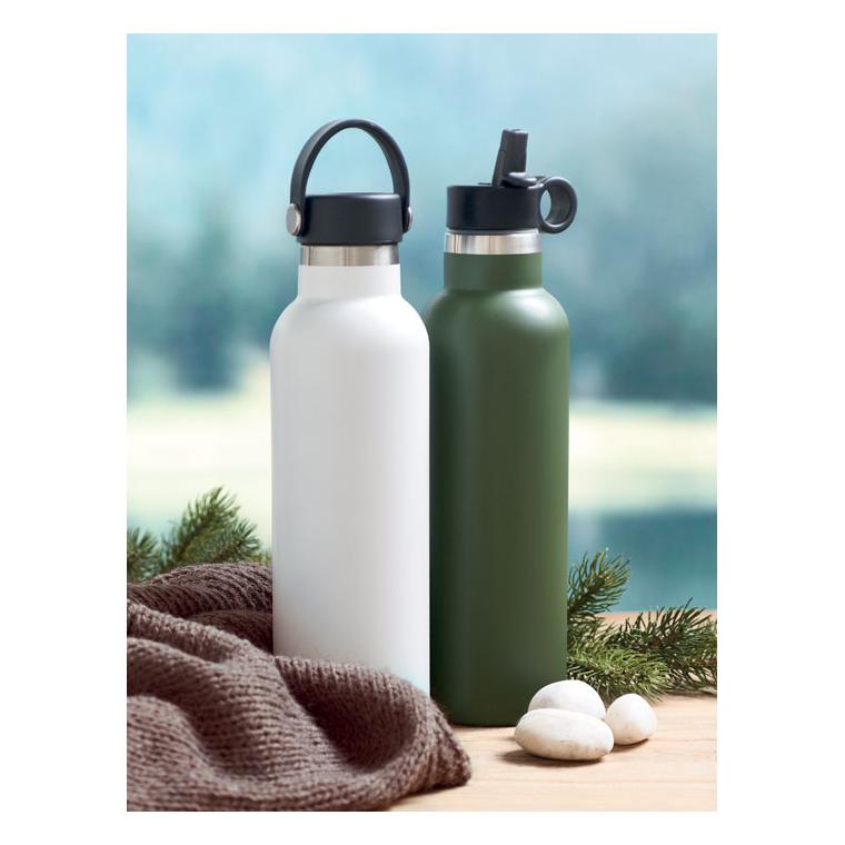 Sticlă cu perete dublu 700 ml BOALI Alb