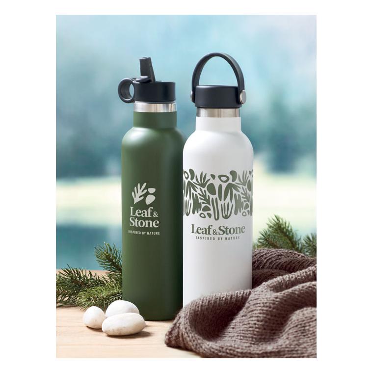 Sticlă cu perete dublu 700 ml BOALI Alb