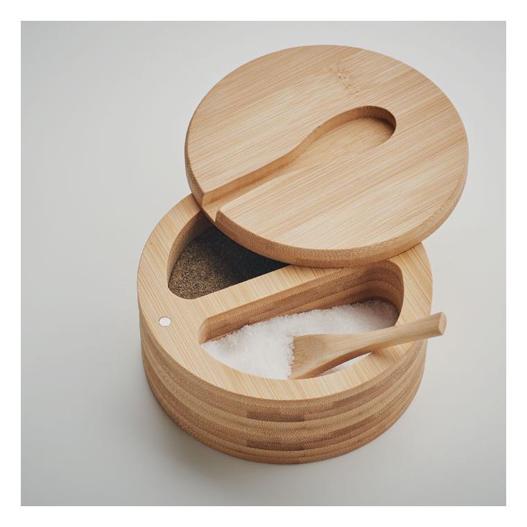 Cutie din bambus pentru sare și piper S&P Natur
