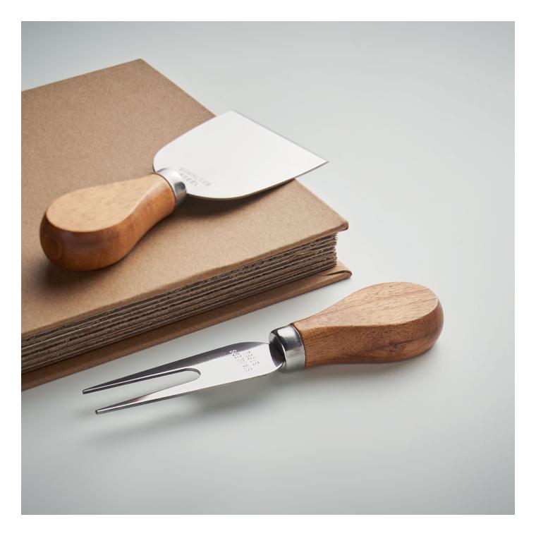 Set de 4 cuțite pt brânzeturi QUATTRO Natur