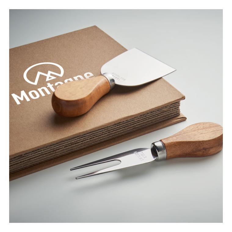 Set de 4 cuțite pt brânzeturi QUATTRO Natur