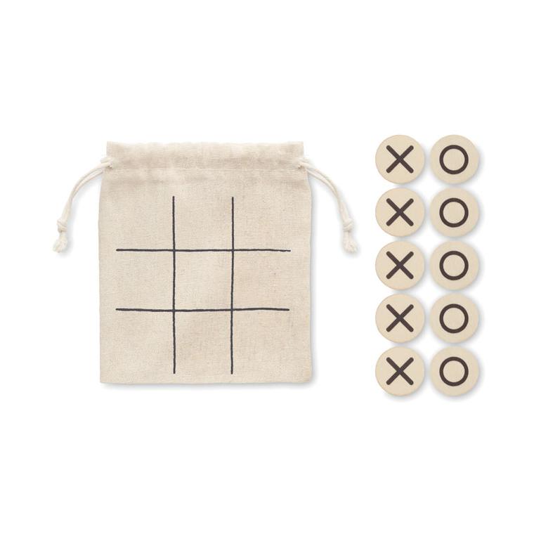 Joc X și 0 din lemn TOPOS Bej