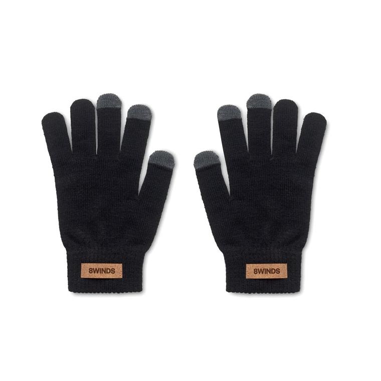 Mănuși tactile RPET DACTILE Negru