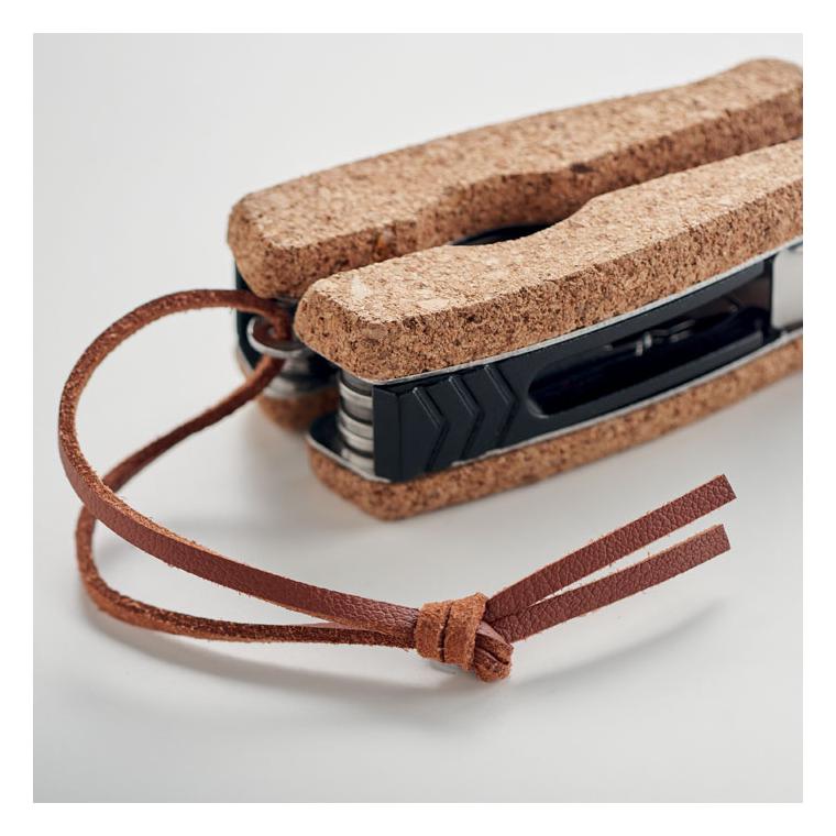 Cuțit multifuncțional cu inserții plută PLIERKORK Bej