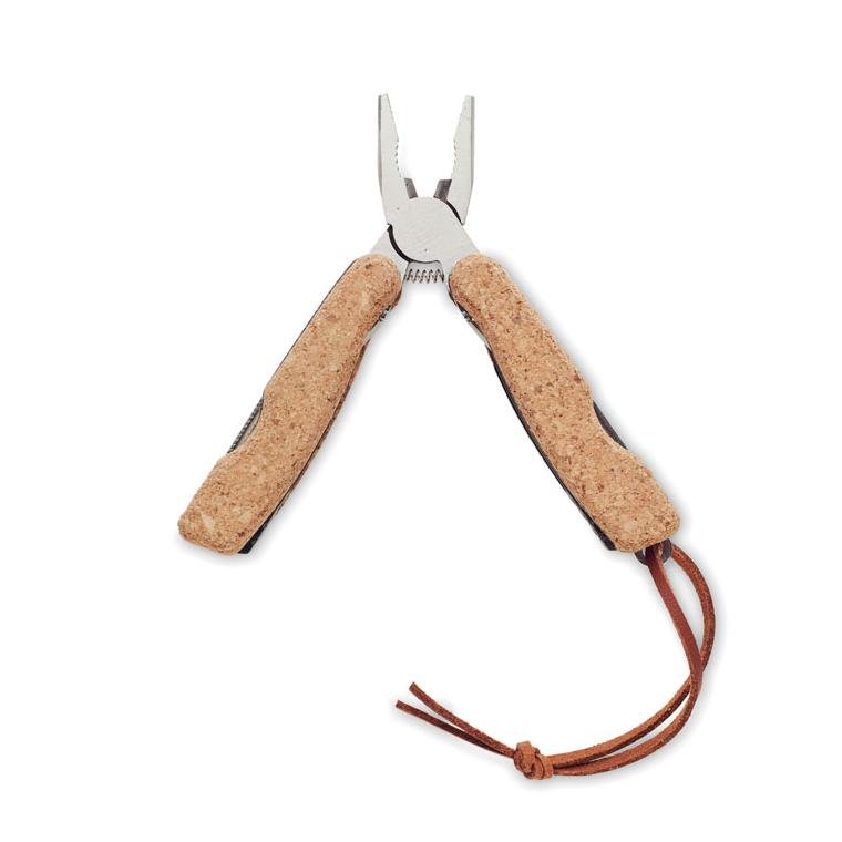 Cuțit multifuncțional cu inserții plută PLIERKORK Bej