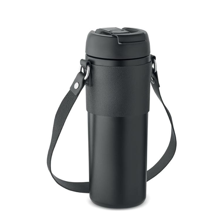 Pahar cu perete dublu 700 ml AIRA Negru