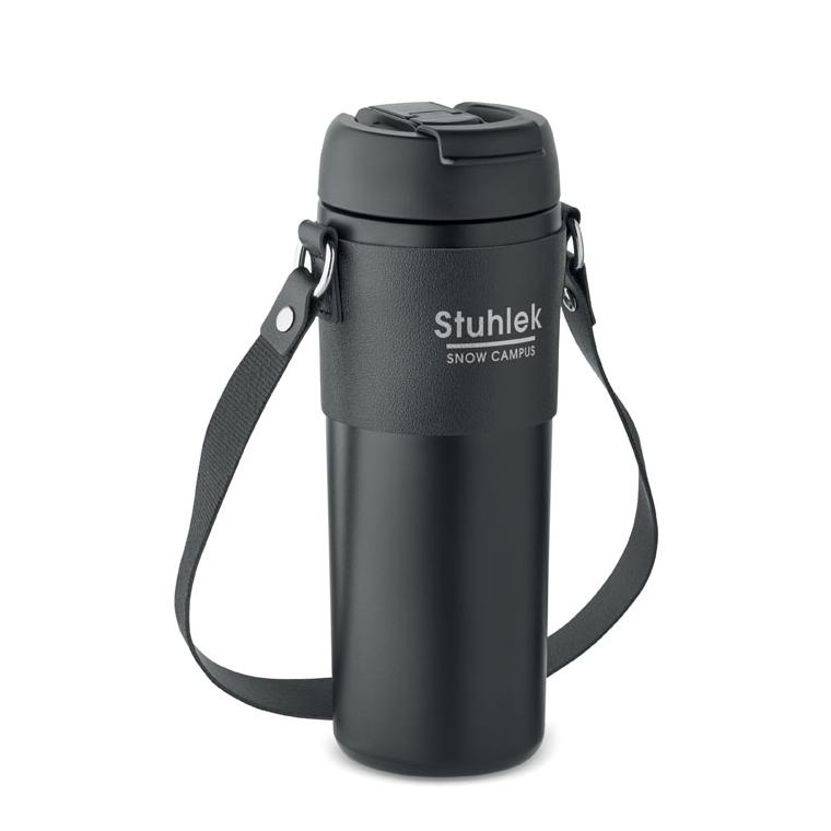 Pahar cu perete dublu 700 ml AIRA Negru