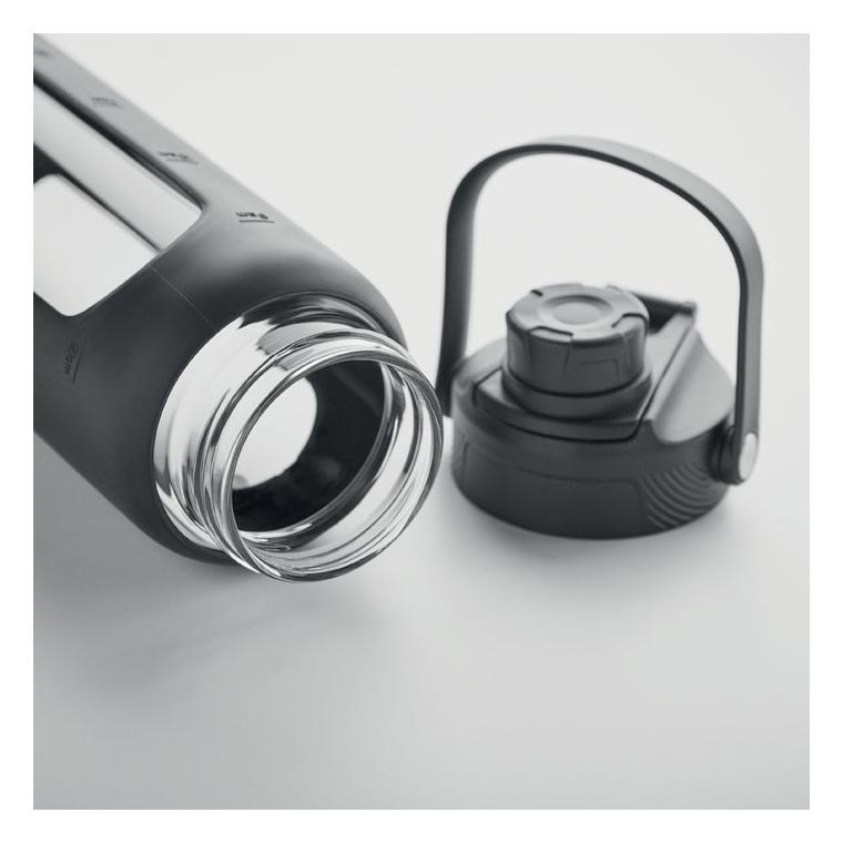 Sticlă cu manșon 750 ml KEILA Negru