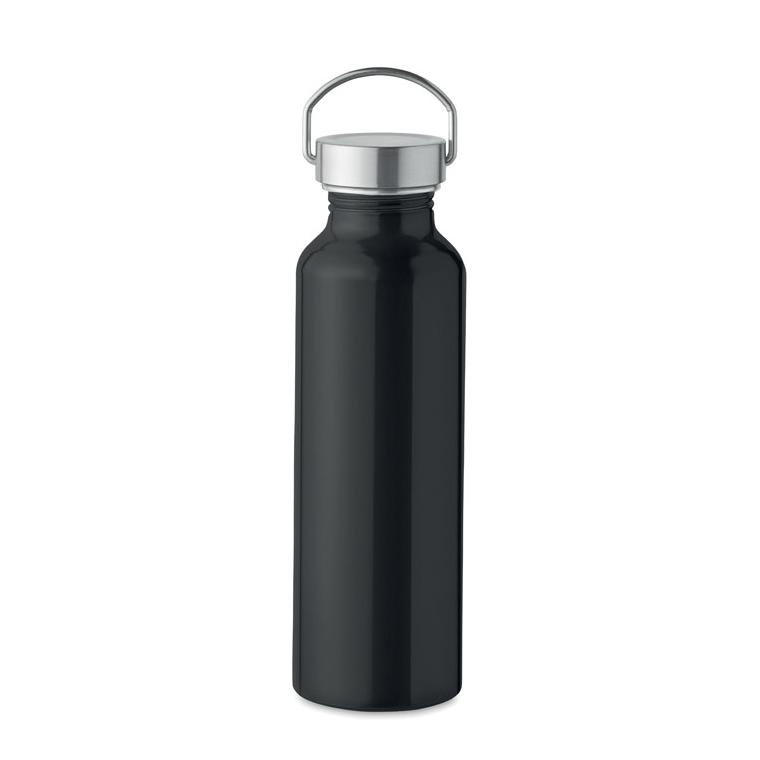 Sticlă din aluminiu reciclat 500 ml ALBO Negru
