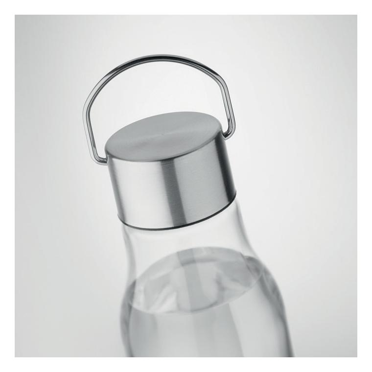 Sticlă RPET cu capac PP 600 ml VERNAL Transparent