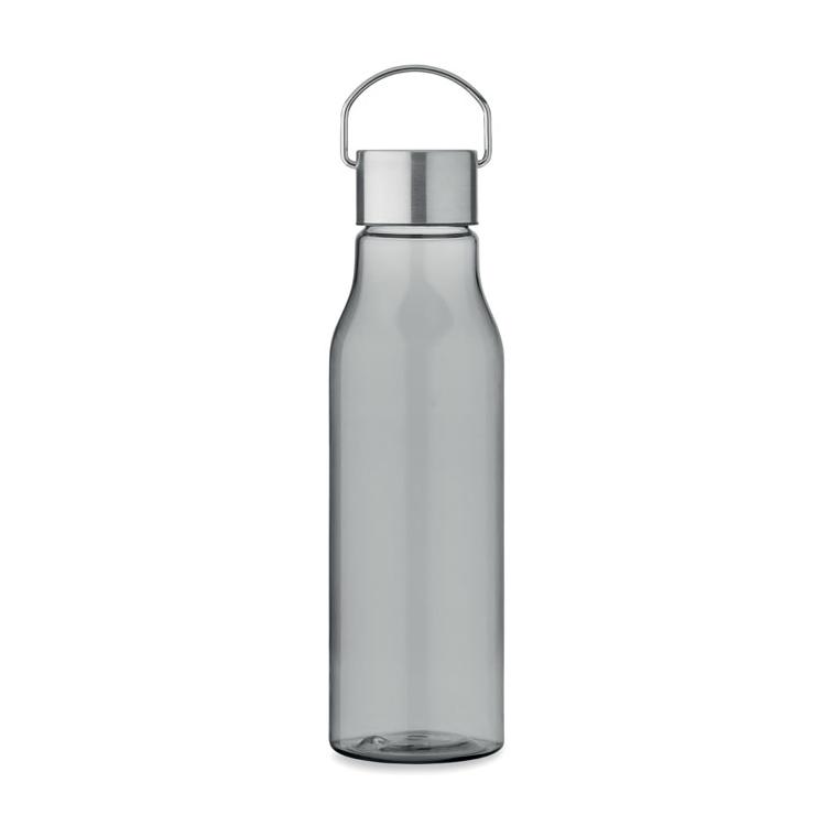 Sticlă RPET cu capac PP 600 ml VERNAL Gri transparent