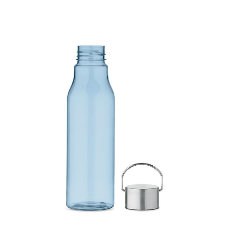 Sticlă RPET cu capac PP 600 ml VERNAL Albastru deschis transparent