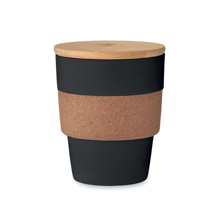 Pahar din PP reciclat 300 ml GALAO Negru