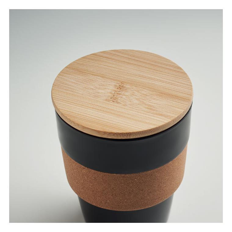 Pahar din PP reciclat 300 ml GALAO Negru