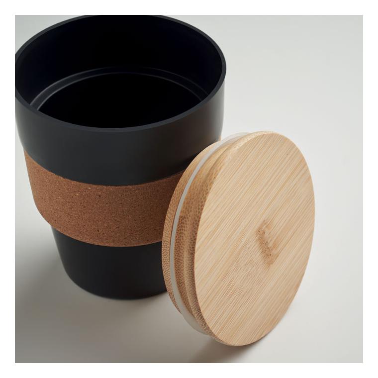 Pahar din PP reciclat 300 ml GALAO Negru