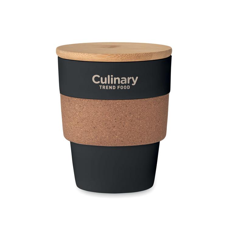 Pahar din PP reciclat 300 ml GALAO Negru