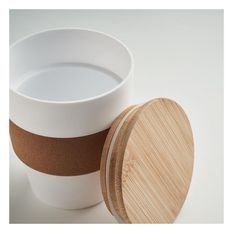 Pahar din PP reciclat 300 ml GALAO Alb