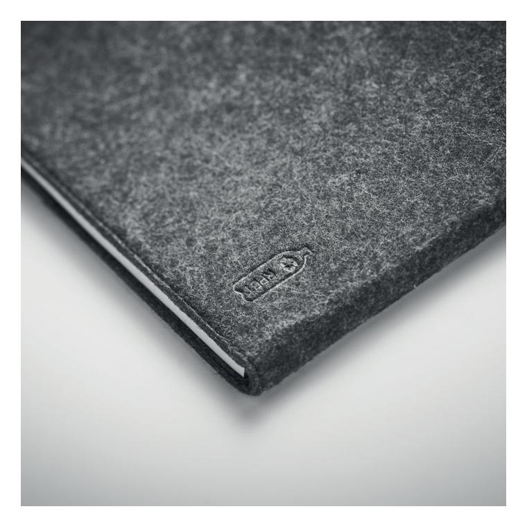 Mapă  A4 din RPET FELTNOTE Gri închis