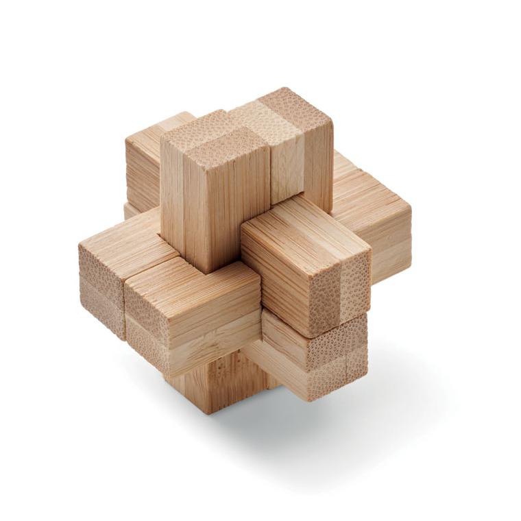 Puzzle de bambus brainteaser SQUARENATS Natur