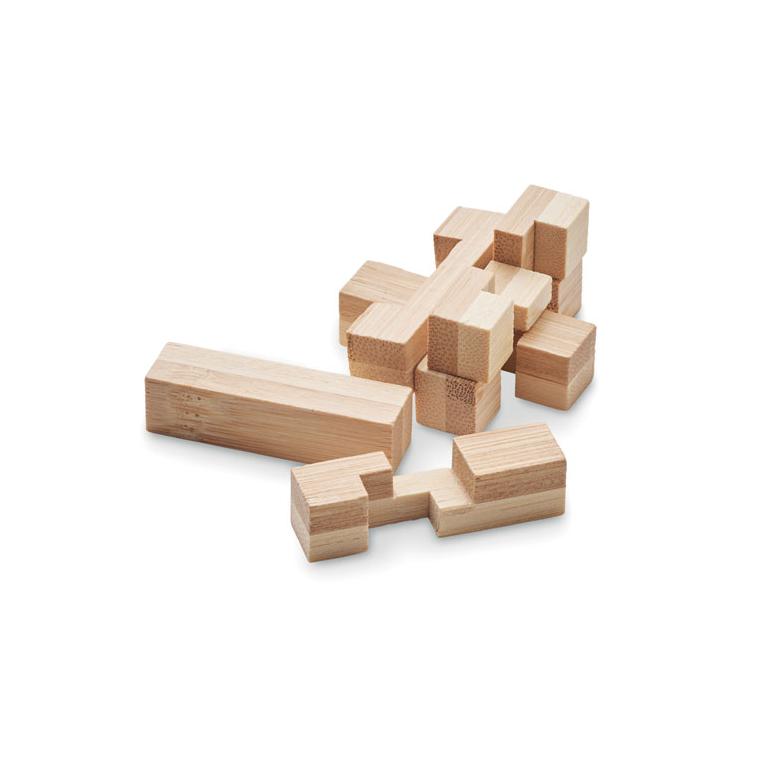Puzzle de bambus brainteaser SQUARENATS Natur