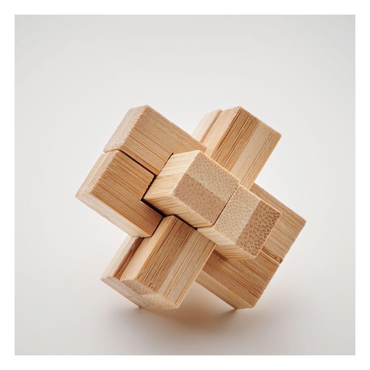 Puzzle de bambus brainteaser SQUARENATS Natur