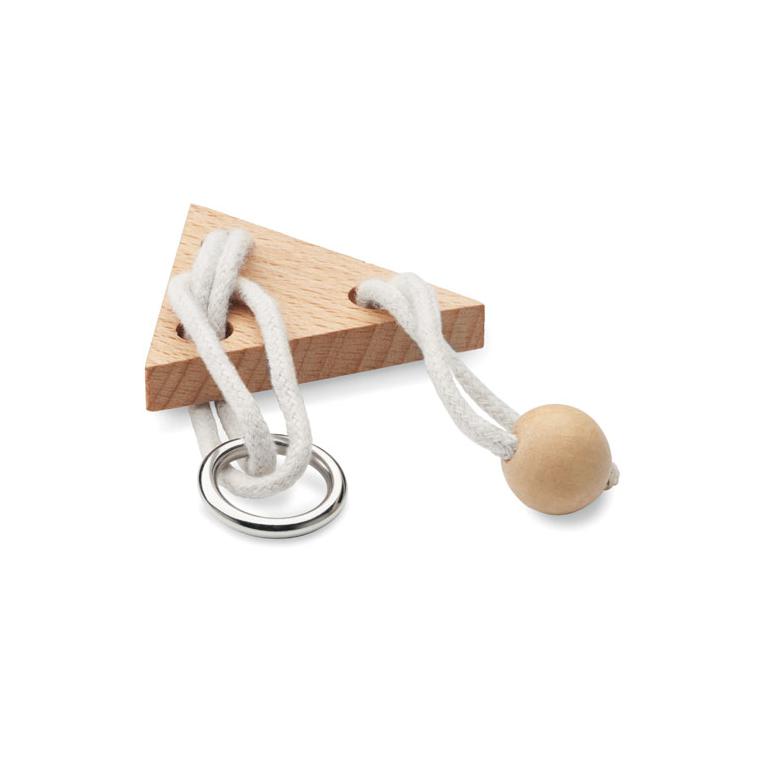 Triunghi din lemn brainteaser NERVE Natur