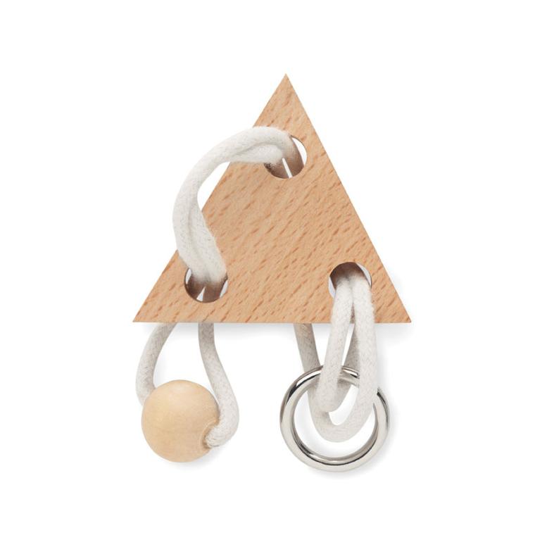 Triunghi din lemn brainteaser NERVE Natur