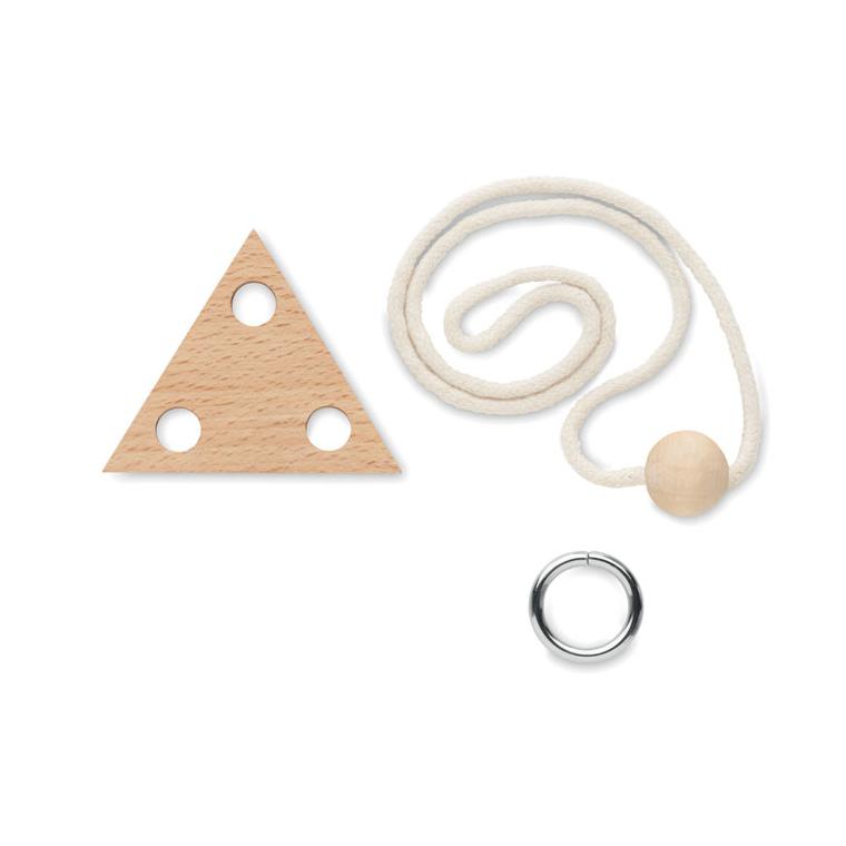 Triunghi din lemn brainteaser NERVE Natur