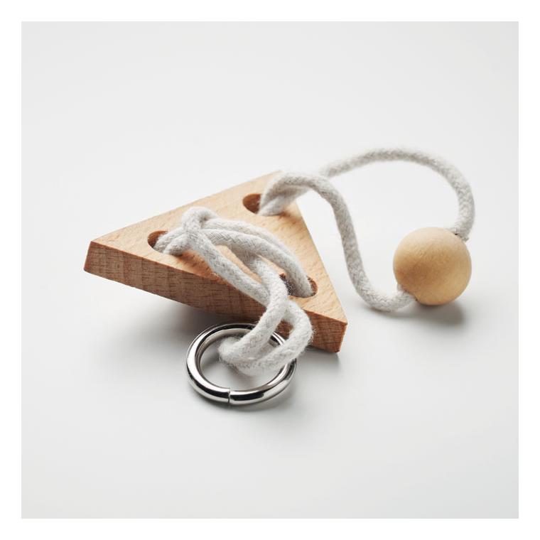 Triunghi din lemn brainteaser NERVE Natur