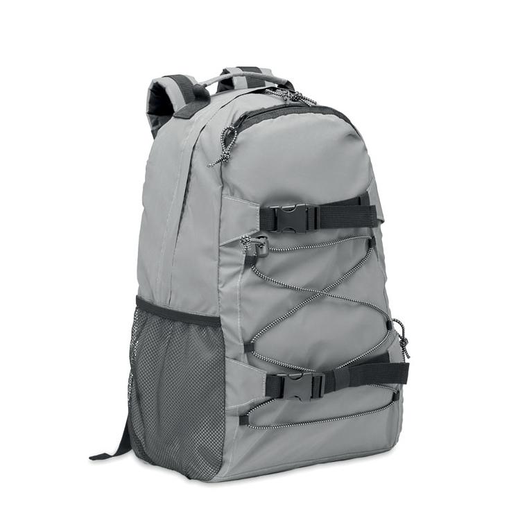 Rucsac puternic reflectorizant BRIGHT SPORTBAG Argintiu mat
