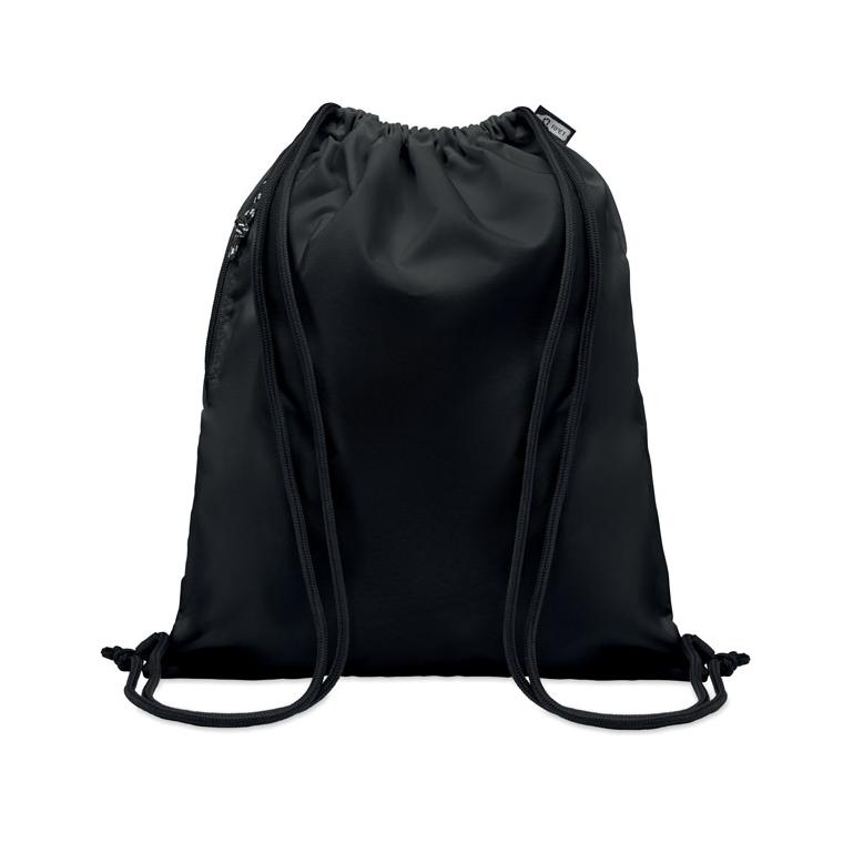 Rucsac cu șnur 300D RPET NIGHT Negru