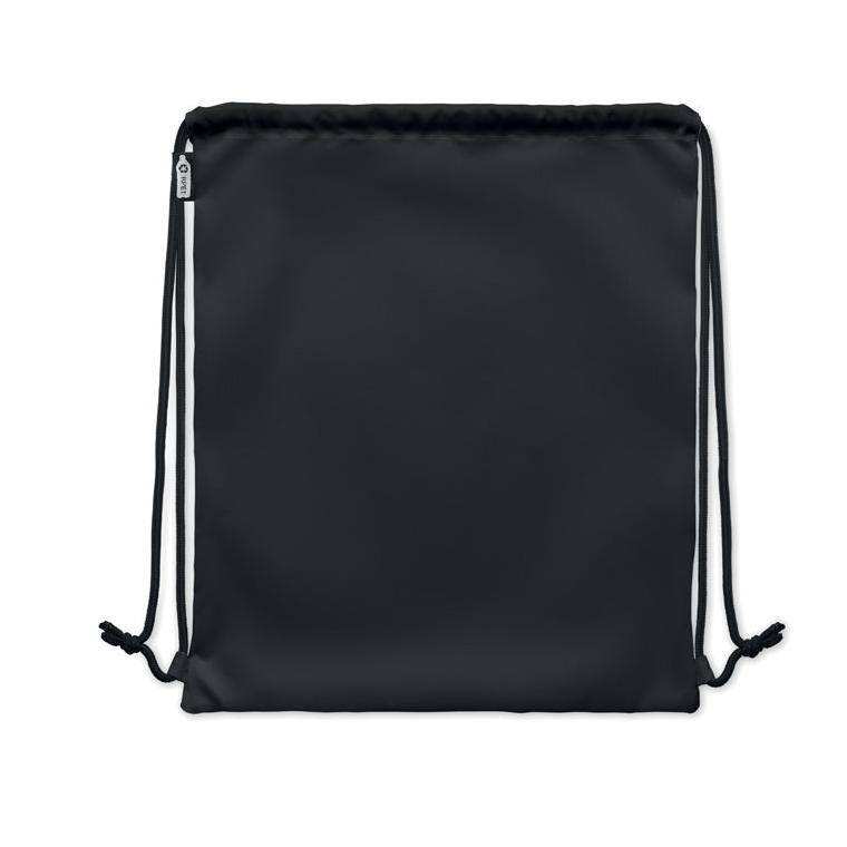 Rucsac cu șnur 300D RPET NIGHT Negru