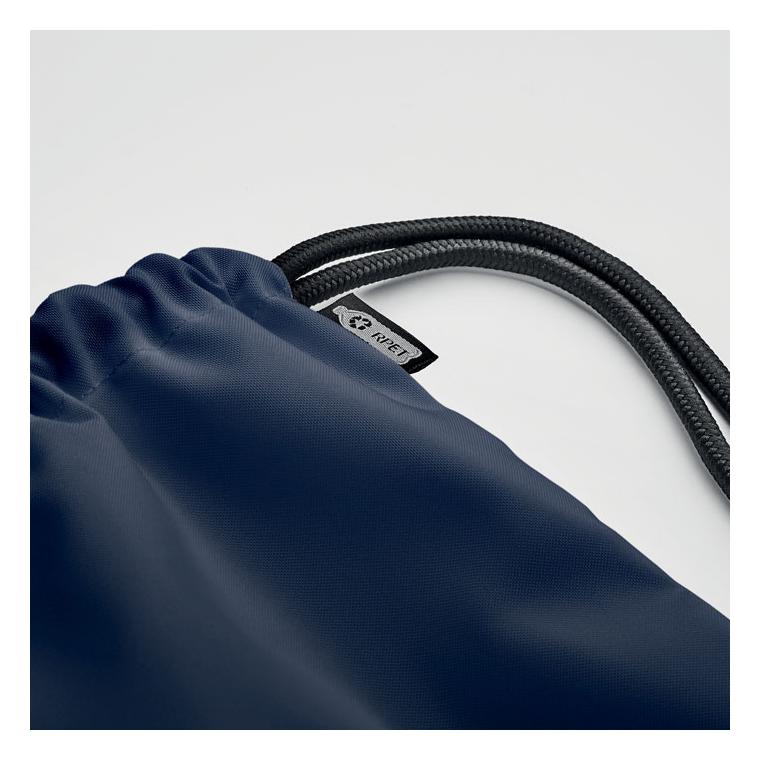 Rucsac cu șnur 300D RPET NIGHT Albastru